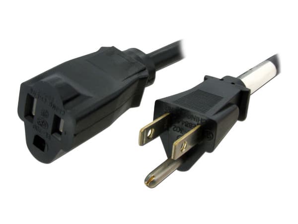 Cable extensor de alimentación para computadora NEMA 5-15R a NEMA 5-15P (M-H) 1.8m.