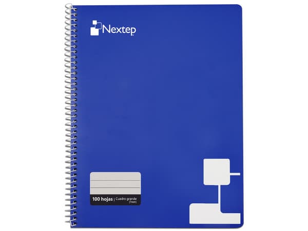 Cuaderno Nextep NE-007G Cuadro Grande C7, 100 Hojas, Hojas Espiral.