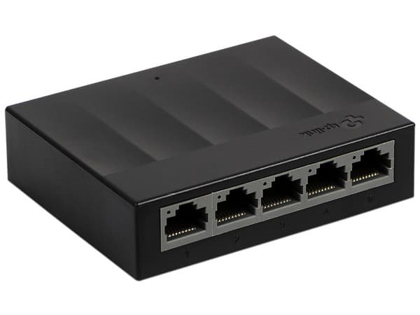 Switch TP-Link LS1005G de 5 puertos10/100/1000 Mbps, No Administrable.