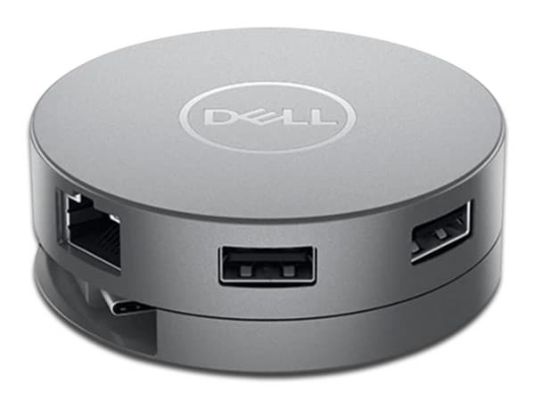 Adaptador móvil USB-C Dell DA310, de 7 interfaces.