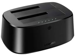 Adaptador Ugreen 50854 USB 3.0 a 2 Puertos SATA (M-HH), compatible con discos duros 2.5"/3.5". Color Negro. - imagen 2
