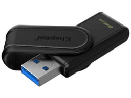 Memoria USB Kingston DataTraveler Exodia S, 64 GB, 3.2 Gen 1, Color Negro - imagen 2