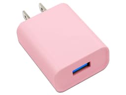 Cargador de Pared BRobotix de Carga Rápida, 2.1A, Incluye Cable USB-A a USB-C. Color Rosa. - imagen 2