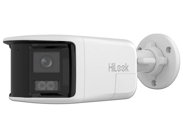 Cámara IP de Vigilancia Tipo Bala HIKVISION IPC-B480HAD-LUF/SL de 8MP, Lente 2 mm (4256 x 1888), IR de hasta 30m, Luz Blanca de 30m, Alarma Visual y Auditiva Integrada, IP67. Color Blanco.