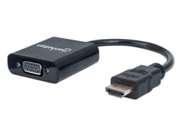 Convertidor HDMI (M) a VGA (H) de 30cm. Color Negro. - imagen 2
