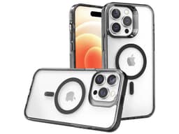 Funda protectora Tekku GStyle para iPhone 15 Plus, Compatible con MagSafe, Transparente con bordes negros. - imagen 3