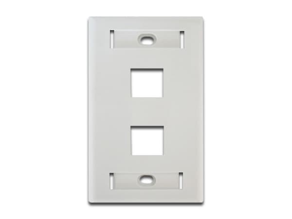 Tapa para caja BELDEN, montaje en pared de 2 salidas.