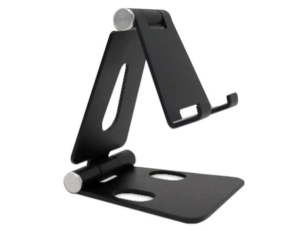 Soporte Plegable BRobotix 963807 para iPads, Tablets y Dispositivos Móviles. Color Negro.