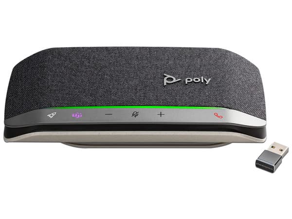 Altavoz inteligente Poly Sync 20+, USB, Bluetooth,  certificado por Microsoft Teams, Color negro.