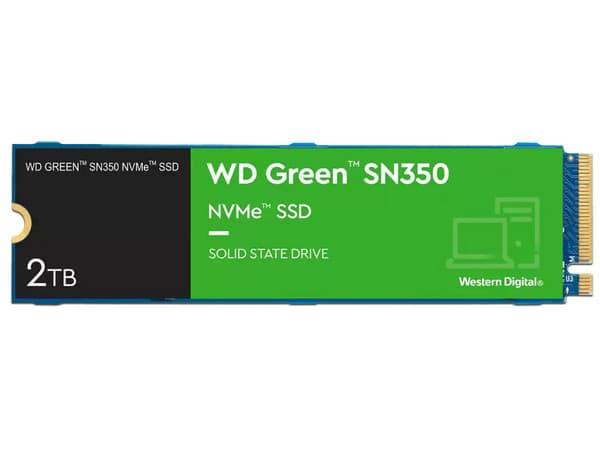 Unidad de Estado Sólido Western Digital Green SN350 de 2TB, M.2 NVMe PCIe 3.0.
