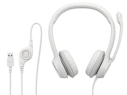 Audífonos con Micrófono Logitech H390, Respuesta de Frecuencia 20-20000Hz, USB. Color Blanco. - imagen 2