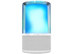 Bocina inalámbrica Acteck Glee Pure AP70, Bluetooth, Iluminación LED, Subwoofer, Color Blanco. - imagen 1