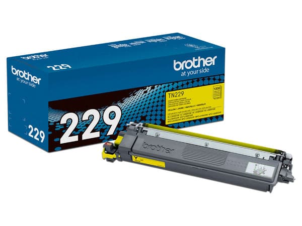 Cartucho de Tóner Brother TN229XLY, Hasta 1,200 Páginas, Color Amarillo.