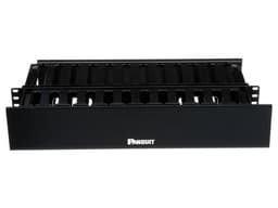 Organizador de Cables Horizontal Panduit WMPH2E PatchLink Doble (Frontal y Posterior), Con Tapa Extendida, Para Rack de 19", 2UR, Color Negro. - imagen 2