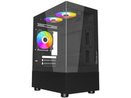 NA - Gabinete Ocelot GLASS EN6, Mid-Tower, Micro-ATX, (No Incluye Fuente de Poder), Color Negro. - imagen 1