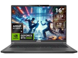 Laptop Gamer MSI Creator A16 AI+: Procesador AMD Ryzen AI 9 365 (hasta 5.0 GHz), Memoria de 32GB DDR5, SSD de 1TB, Pantalla de 16" LED 2560 x 1600, 240 Hz,Video NVIDIA GeForce RTX 4060, S.O. Windows 11 Home, Teclado en Inglés. - imagen 1