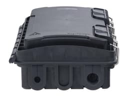 Caja de Distribución de Fibra Óptica FiberHome, Hasta 96 Empalmes, Exterior IP65, Color Negro. - imagen 3