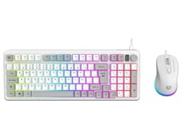 Kit Teclado y Mouse Balam Rush Squad Conquest KG515, USB, Iluminación RGB, Teclado Español, Mouse Óptico, Color Blanco. - imagen 1