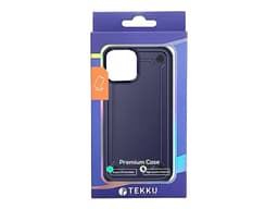 Funda protectora Tekku Tough Cover para iPhone 15 Pro, Color Azul. - imagen 2