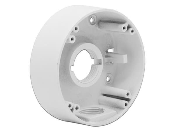 Caja de conexiones para instalación de cámara tipo domo Commscope.