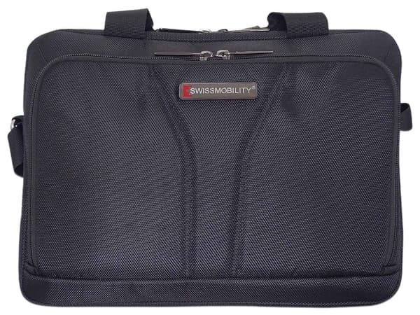 Maletín Swiss Mobility ZUG, Para Laptop 14", Color Negro.