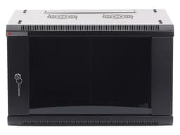 Gabinete PRECISION PSTC-06-645-BDG de 19", 6UR, Puerta de cristal. Color Negro. - imagen 1