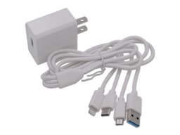 Cargador de Pared EPCOM PL52C, Multi-puertos, 1 x USB-C, 1 x Micro USB, 1 x Lightning, 5V, Color Blanco. - imagen 2