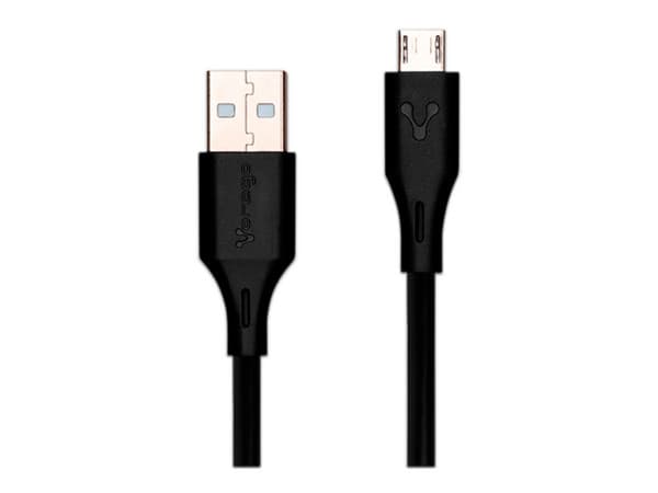 Cable Vorago CAB-M01B de Conector USB-A a Micro USB, 1m. Color Negro.