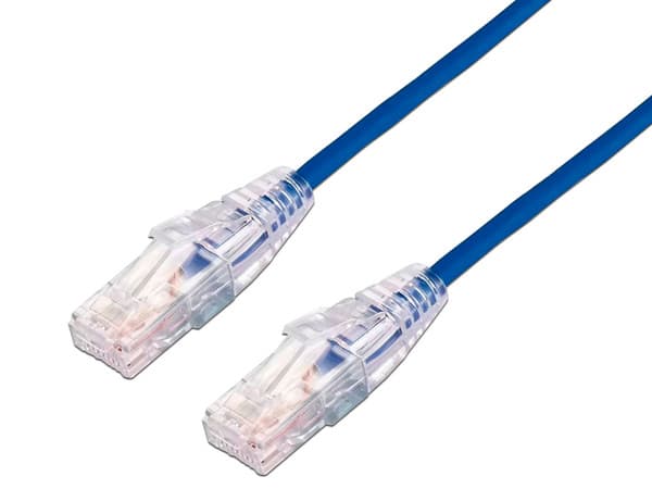 Cable de Parcheo Linkedpro LP-UT6A-700-BU28, Slim, UTP, Cat6A, 7m, Color Azul, Diámetro Reducido 28 AWG.