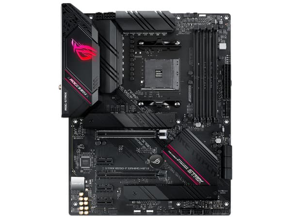 T. Madre ASUS ROG STRIX B550-F GAMING WI-FI II, Chipset AMD B550, Soporta: AMD Ryzen 3ra, 4ta y 5ta Generación, Socket AM4,Memoria: DDR4 4600/3866/2133 MHz, 128GB Máx,Integrado: Audio HD, Red, WiFi 6E, USB 3.1,SATA 3.0,  M.2,ATX, Ptos: 2xPCIEx1
