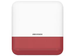 Sirena Inalámbrica Hikvision AX PRO DS-PS1-E-WB/R, Indicador LED, IP65. Color Blanco con Rojo. - imagen 1