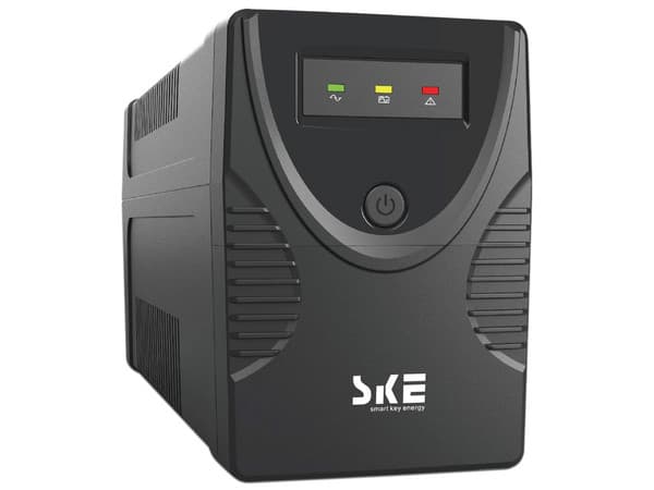 UPS Interactivo SKE Energy GP600 600VA 360W 6 Salidas NEMA 5-15R Batería 12V 7Ah Indicadores LED Garantía 3 Años Color Negro.