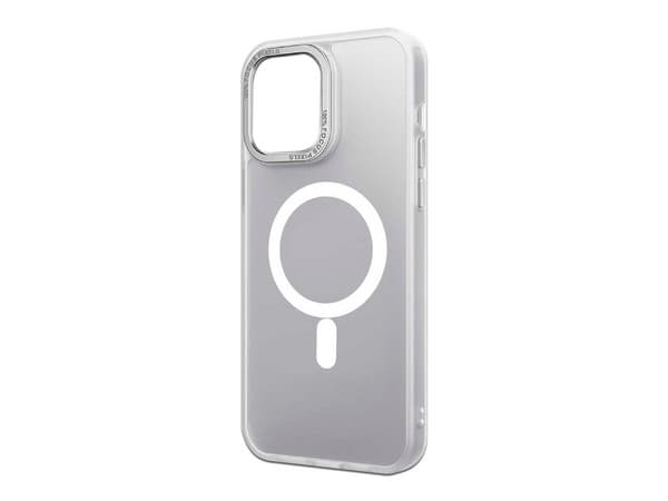 Funda protectora Tekku Matte para iPhone 15 Plus, Compatible con MagSafe, Color Blanco.
