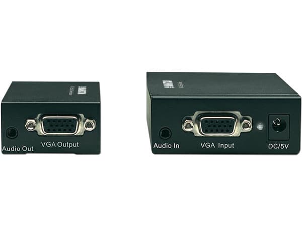 Extensor de video Manhattan VGA Utilizando Cable de red Cat5/ 5e/ 6.