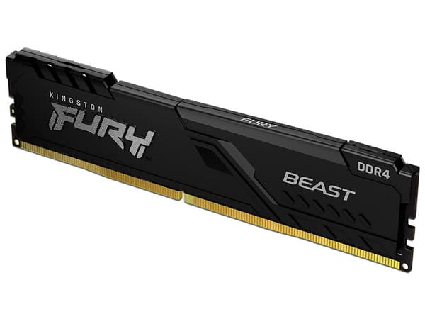 Memoria DIMM Kingston Fury Beast DDR4 PC4-25600 (3200MHz), CL16, 32GB.
