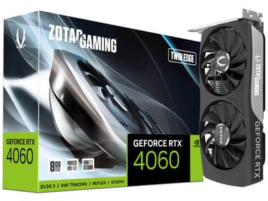 Tarjeta de Video NVIDIA GeForce RTX 4060 ZOTAC Twin Edge, 8GB GDDR6, 1xHDMI, 3xDisplayPort, PCI Express 4.0.