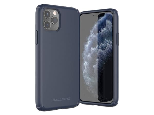 Funda protectora BALLISTIC Soft Jacket para iPhone 11 Pro Max. Color Azul.