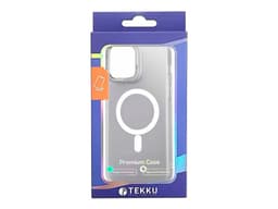 Funda protectora Tekku Matte para iPhone 15 Pro, Compatible con MagSafe, Color Blanco Transparente. - imagen 3