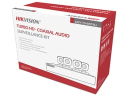 Kit de Videovigilancia Hikvision HIK5MPSLQ-KIT(B), DVR de 4 Canales TurboHD y 4 Canal IP, 4 Cámaras tipo Bala de 5MP con Micrófono, Fuente de Poder de 3.3A y 4 cables BNC coaxial. - imagen 2