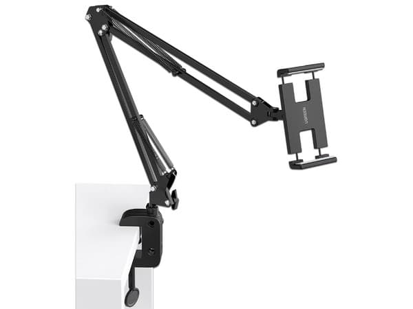 Soporte para Tablets Tipo Brazo UGREN 50394, Compatible con Tablets de hasta 12.9", Soporta hasta 1.5Kg, Color Negro.
