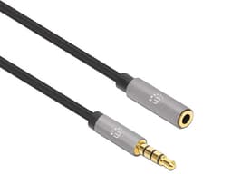 Cable Extensión de Audio Estéreo Manhattan de 3.5mm M-H, 1m. - imagen 2