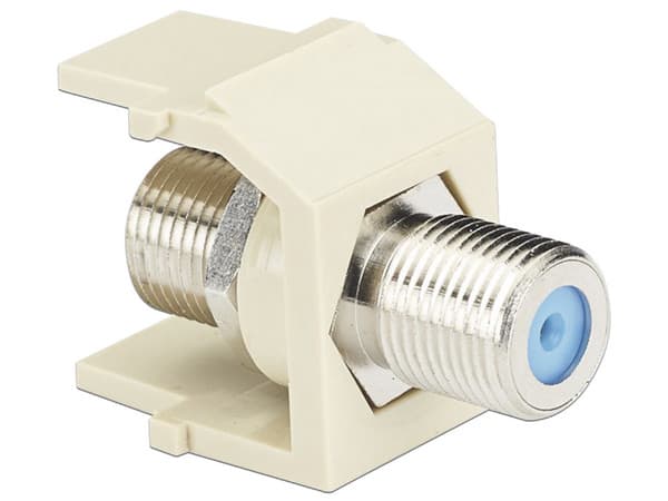 Módulo Acoplador Coaxial Panduit NKFIW Tipo F, Keystone de 75 Ohms, 3.0 GHz, Color Blanco Mate.