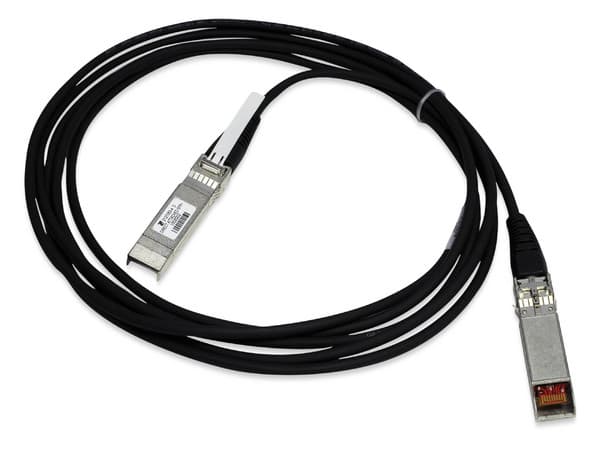 Cable de Conexión Directa Allied Telesis AT-SP10TW3 SFP+ Twinax, 10 Gbps, 3 m, Contactos Chapados en Cobre. Color Negro.