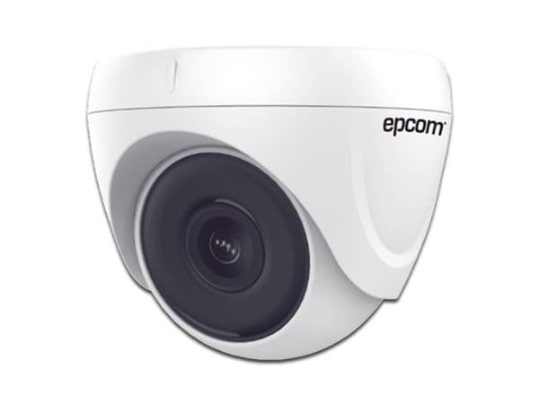 Cámara de Vigilancia Tipo Domo Epcom E8-TURBO-IG2W de 2MP (1920 x 1080), Lente 2.8 mm, IR Hasta 20m, Color Blanco.