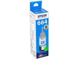 Botella de Tinta Cian Epson T664, Modelo: T664220-AL. - imagen 1