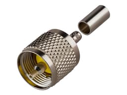 Conector RF Industries RFU-505, UHF Macho (PL-259) de Anillo Plegable para Cables RG-58/U, RG-142/U. - imagen 3