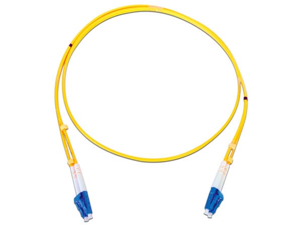 Jumper de Fibra Óptica Monomodo Linkedpro LP-FO-6049B de 1m, Conector LC/LC, Dúplex, Color Amarillo.