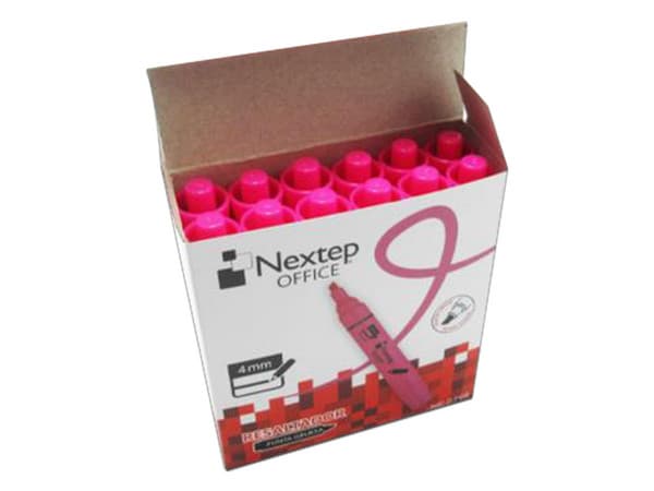 Marcatextos Nextep NE-079J, 2 Cajas x 12 Piezas, Color Rosa.