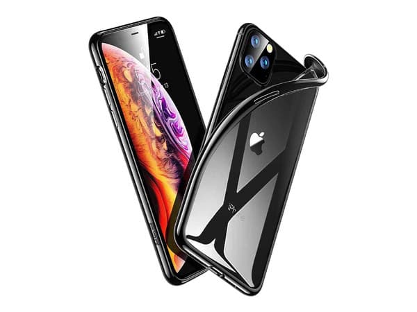 Funda ESR Essential Crown Neg para iPhone 11 PRO. Transparente con borde Negro.