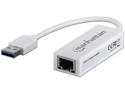 Adaptador Manhattan de USB 3.0 a Gigabit Ethernet 10/100/1000 Mbps. - imagen 1